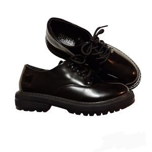 Dunes Women's Cash Oxford Shoes Patent Leather Black Size 9 Never Worn